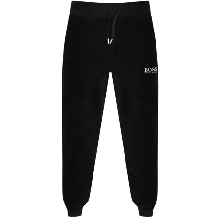 Product Image for BOSS Bodywear Velour Jogging Bottoms Black