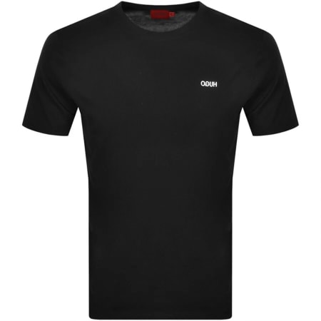 Product Image for HUGO Dero 212 Crew Neck Short Sleeve T Shirt Black