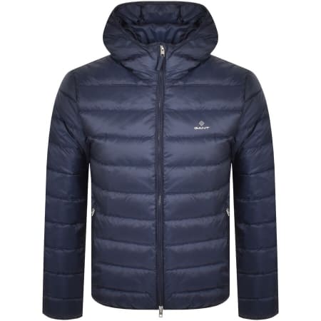 Product Image for Gant Lightweight Padded Down Hooded Jacket Navy
