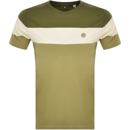 Product Image for Pretty Green Tilby Colour Block T Shirt Khaki