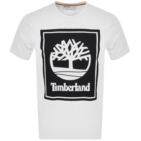 Product Image for Timberland Stack Logo T Shirt White