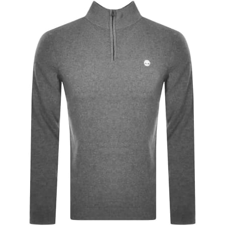 Product Image for Timberland Half Zip Knit Jumper Grey