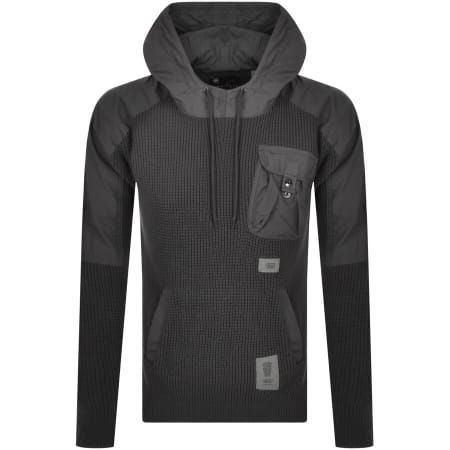 Product Image for G Star Raw Woven Mix Knit Jumper Grey