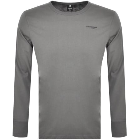 Product Image for G Star Raw Long Sleeved Base T Shirt Grey