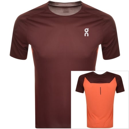 Product Image for On Running Performance T Shirt Burgundy