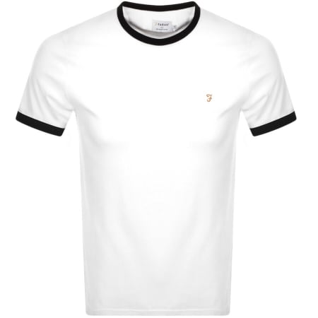 Product Image for Farah Vintage Groves Ringer T Shirt White