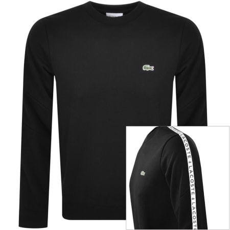 Product Image for Lacoste Crew Neck Sweatshirt Black
