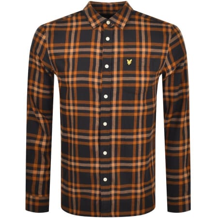 Product Image for Lyle And Scott Check Long Sleeved Shirt Black