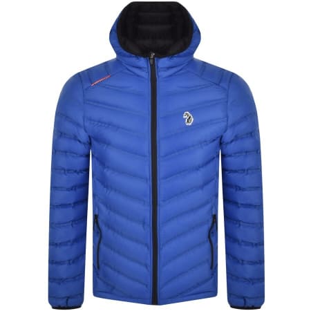 Product Image for Luke 1977 Worldy Quilted Hooded Jacket Blue