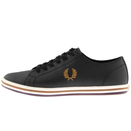 Product Image for Fred Perry Kingston Leather Trainers Black