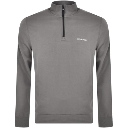Product Image for Calvin Klein Half Zip Sweatshirt Grey