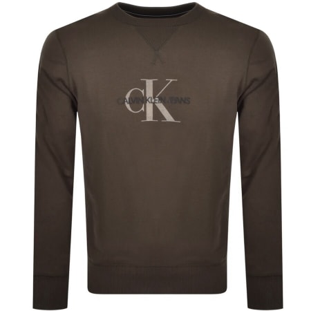 Product Image for Calvin Klein Jeans Monogram Flock Crew Sweatshirt