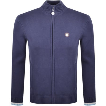 Product Image for Pretty Green Tilby Knit Track Top Navy