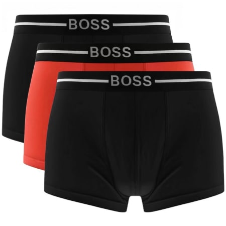 Product Image for BOSS Underwear Triple Pack Boxer Trunks Black