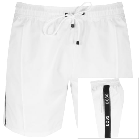 Product Image for BOSS Upwrapped Swim Shorts White
