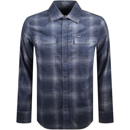 Product Image for G Star Raw 3301 Corduroy Long Sleeved Shirt Navy