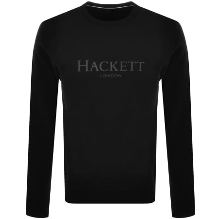Product Image for Hackett London Logo Sweatshirt Black
