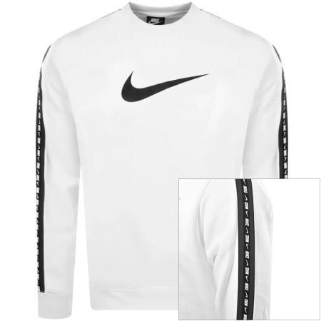 Product Image for Nike Crew Neck Repeat Sweatshirt White