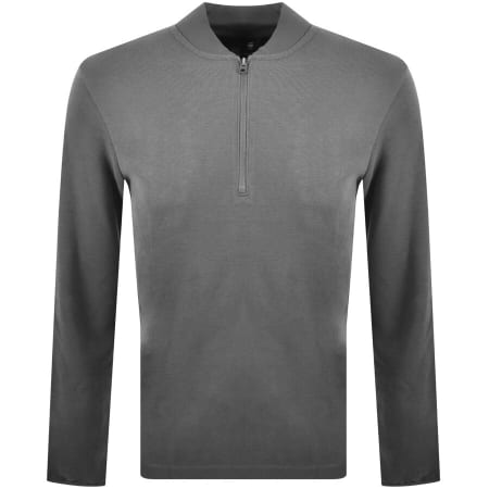 Product Image for G Star Raw Half Zip Tweeter Knit Jumper Grey