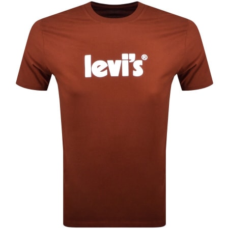 Product Image for Levis Crew Neck Logo T Shirt Burgundy
