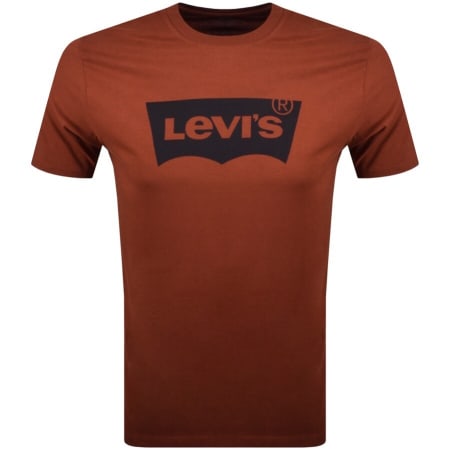Product Image for Levis Crew Neck Logo T Shirt Burgundy