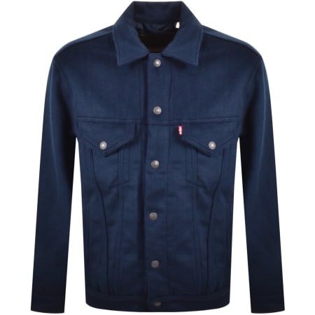 Product Image for Levis Melton Trucker Jacket Navy