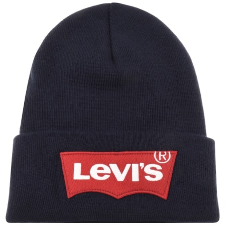 Product Image for Levis Batwing Oversized Logo Beanie Hat Navy