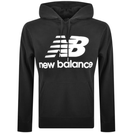 Product Image for New Balance Essentials Stacked Logo Hoodie Black
