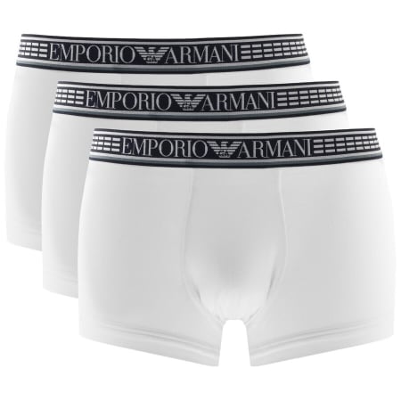Product Image for Emporio Armani Underwear 3 Pack Boxer Trunks White