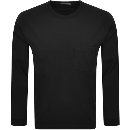 Product Image for Nudie Jeans Long Sleeve Rudi T Shirt Black
