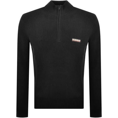 Product Image for Napapijri Half Zip Knit Jumper Black
