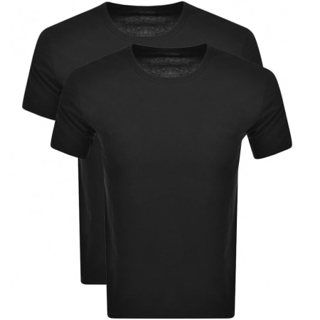 Product Image for BOSS 2 Pack Crew Neck T Shirts Black