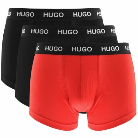Product Image for HUGO Triple Pack Boxer Trunks Black