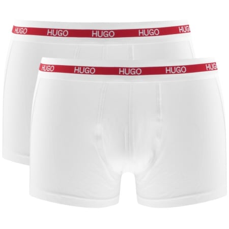 Product Image for HUGO Double Pack Boxer Trunks White