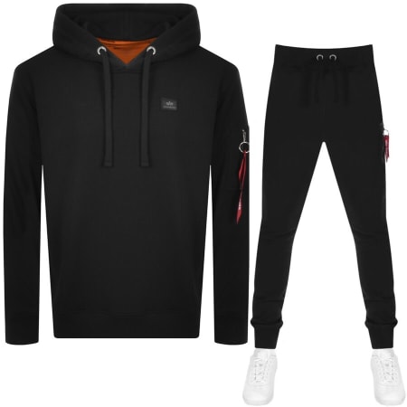 Product Image for Alpha Industries X Fit Slim Tracksuit Black