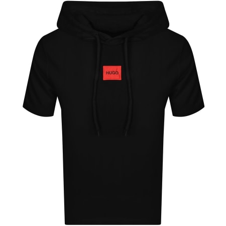 Product Image for HUGO Dresley Short Sleeved Hoodie Black