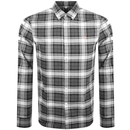 Product Image for Farah Vintage Brewer Check Long Sleeve Shirt Grey