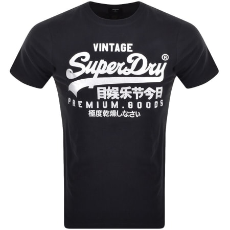Product Image for Superdry Tonal Logo T Shirt Navy