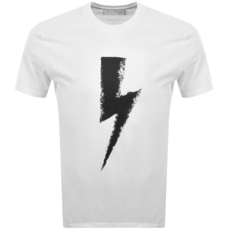 Product Image for Neil Barrett Chalk Bolt T Shirt White