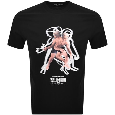Product Image for Neil Barrett Modern Art T Shirt Black
