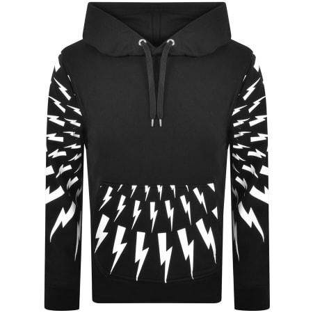 Product Image for Neil Barrett Thunderbolt Hoodie Black