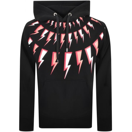 Product Image for Neil Barrett Comic Bolts Hoodie Black