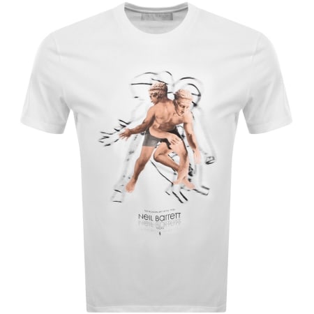 Product Image for Neil Barrett Modern Art T Shirt White