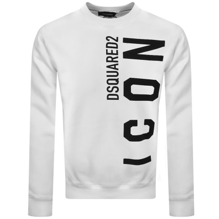 Product Image for DSQUARED2 Crew Neck Logo Sweatshirt White