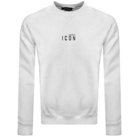 Product Image for DSQUARED2 Crew Neck Logo Sweatshirt White