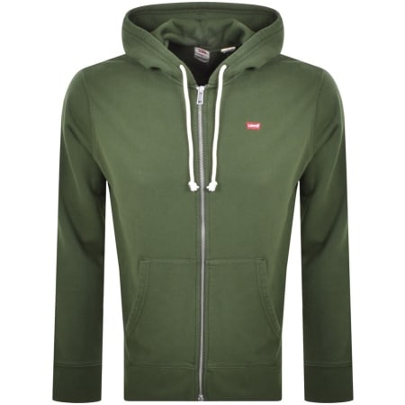Product Image for Levis Original Logo Full Zip Hoodie Khaki
