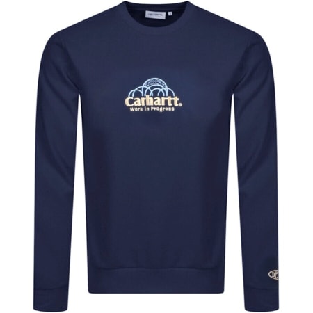 Product Image for Carhartt WIP Logo Sweatshirt Navy