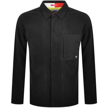 Product Image for Tommy Jeans Fleece Overshirt Black