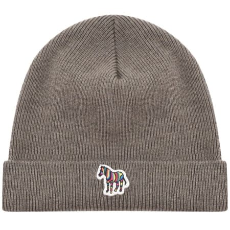 Product Image for PS By Paul Smith Zebra Beanie Hat Khaki