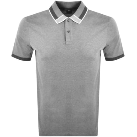 Product Image for BOSS Parlay 139 Short Sleeved Polo T Shirt Grey